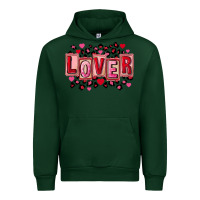 Forest Green Valentine's Day lover Urban Hoodie - FaDigitalArtStudio