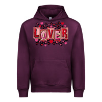 Mauve Wine Valentine's Day lover Urban Hoodie - FaDigitalArtStudio