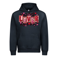 Navy Valentine's Day lover Urban Hoodie - FaDigitalArtStudio