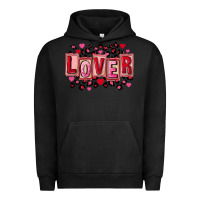 Pigment Black Valentine's Day lover Urban Hoodie - FaDigitalArtStudio