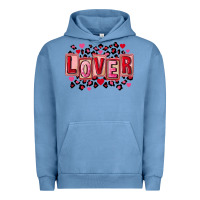Pigment Pebble Blue Valentine's Day lover Urban Hoodie - FaDigitalArtStudio
