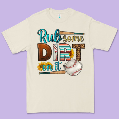 Rub Some Dirt On It Baseball Premium Tee Designed By Hra Design Shop