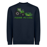 Navy pushin' my luck Heavyweight Sweatshirt - MaliasSmallBusiness