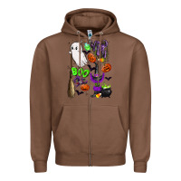 Chestnut cute ghost Zipper Hoodie - LillyAllenDesigns