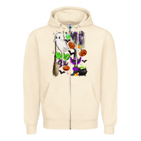Sandshell cute ghost Zipper Hoodie - LillyAllenDesigns