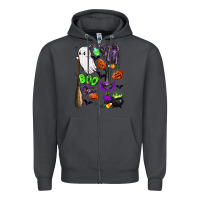 Smoke cute ghost Zipper Hoodie - LillyAllenDesigns