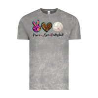 Cloud Rock peace love volleyball Vintage Tee - BarkalooDesign