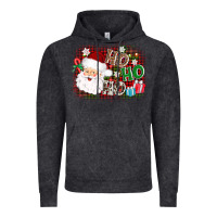 Vintage Black ho ho ho santa Vintage Hoodie - AdoDesignShop