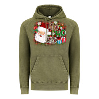Vintage Olive ho ho ho santa Vintage Hoodie - AdoDesignShop