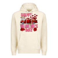 Tofu Happy Valentine's day red truck Premium Hoodie - HowdyJamesFarm