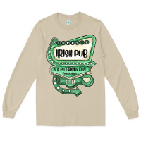 Mushroom st patricks day ırısh pub Long Sleeve Tee - MaliasSmallBusiness