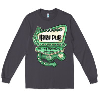 Smoke st patricks day ırısh pub Long Sleeve Tee - MaliasSmallBusiness