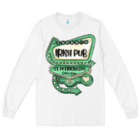 White st patricks day ırısh pub Long Sleeve Tee - MaliasSmallBusiness