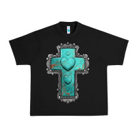 Black turquoise gemstone cross Urban Heavy Tee - Jasminsmagicworld