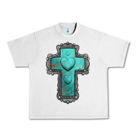 Lunar Rock turquoise gemstone cross Urban Heavy Tee - Jasminsmagicworld