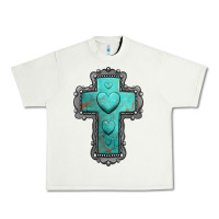 Pistachio turquoise gemstone cross Urban Heavy Tee - Jasminsmagicworld