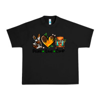 Black peace love camp ado Urban Heavy Tee - AdoDesignShop