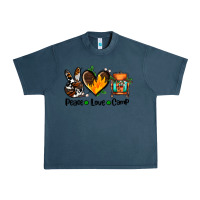 Midnight Navy peace love camp ado Urban Heavy Tee - AdoDesignShop