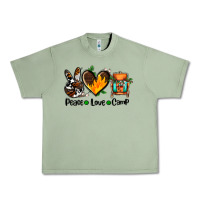 Oil Green peace love camp ado Urban Heavy Tee - AdoDesignShop