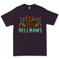 Plum yeehaws and hellnaws Premium Tee - CowhideDigitalArt