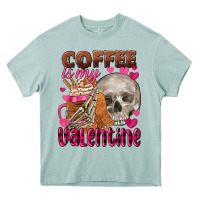 Arona coffee is my valentine skull Heavy Core Tee - FaDigitalArtStudio