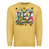 Antique Gold Western Pet Groomer Premium Sweatshirt - texasbilliewilder