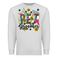 Dove Grey Western Pet Groomer Premium Sweatshirt - texasbilliewilder