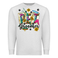 Oatmeal Heather Western Pet Groomer Premium Sweatshirt - texasbilliewilder