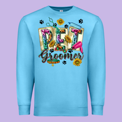 Western Pet Groomer Premium Sweatshirt Designed By Texasbilliewilder
