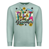 Seafoam Western Pet Groomer Premium Sweatshirt - texasbilliewilder