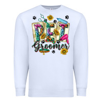 White Western Pet Groomer Premium Sweatshirt - texasbilliewilder