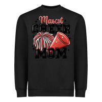Black mascot cheer mom Heavyweight Sweatshirt - MaliasSmallBusiness