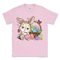 Bubblegum Pink easter bunny Classic Tee - MaliasSmallBusiness