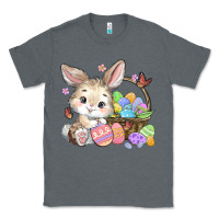 Charcoal Heather easter bunny Classic Tee - MaliasSmallBusiness