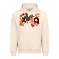 Sandshell Rooster Valentine's Day xoxo Urban Hoodie - FaDigitalArtStudio