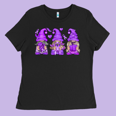 Domestic Violence Warrior Gnomes Ladies Tee Designed By Texasbilliewilder