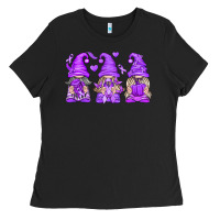 Black Domestic Violence Warrior Gnomes Ladies Tee - texasbilliewilder