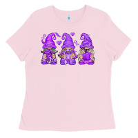 Bubblegum Pink Domestic Violence Warrior Gnomes Ladies Tee - texasbilliewilder
