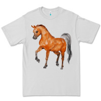 Dove Grey horse Premium Tee - FaDigitalArtStudio