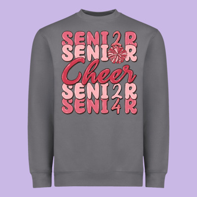 Senior Cheer 2024 Heavyweight Sweatshirt Designed By Maliassmallbusiness