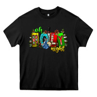 Black oh holy night Heavy Core Tee - CowhideDigitalArt