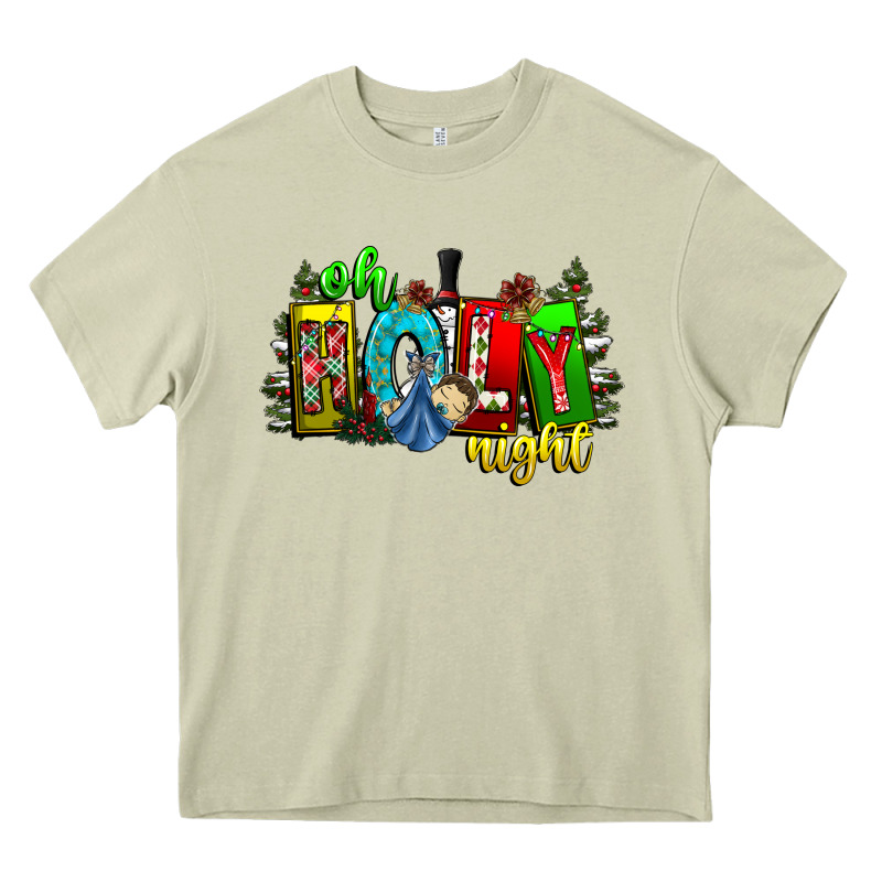 Oh Holy Night Heavy Core Tee by CowhideDigitalArt | Teevron