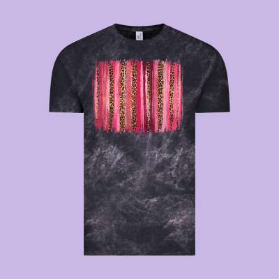 Valentines Day Leopard Glitter Brushstroke Vintage Tee Designed By Jasminsmagicworld