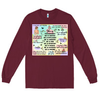 Burgundy self love Long Sleeve Tee - MaliasSmallBusiness