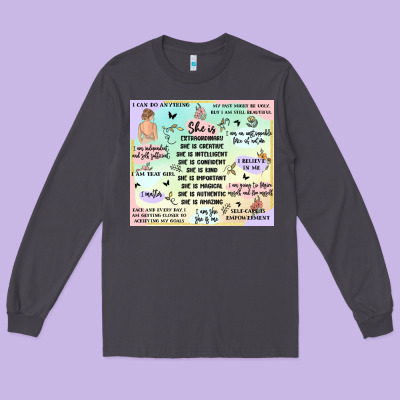 Self Love Long Sleeve Tee Designed By Maliassmallbusiness
