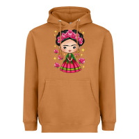 Meerkat Mexican Girl Heavyweight Hoodie - texasbilliewilder