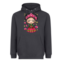 Smoke Mexican Girl Heavyweight Hoodie - texasbilliewilder