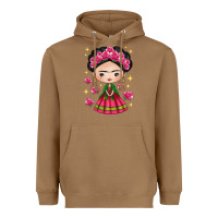 Toasted Coconut Mexican Girl Heavyweight Hoodie - texasbilliewilder