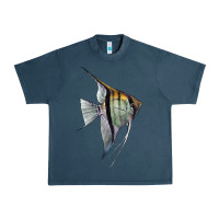 Midnight Navy Angelfish Urban Heavy Tee - LillyAllenDesigns