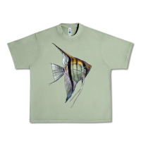 Oil Green Angelfish Urban Heavy Tee - LillyAllenDesigns